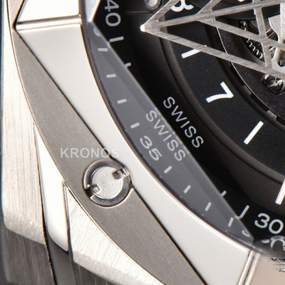 Big Bang Sang Bleu II Chrono 45mm Black Skeleton Dial Black Hub1240 - Authentic Movement