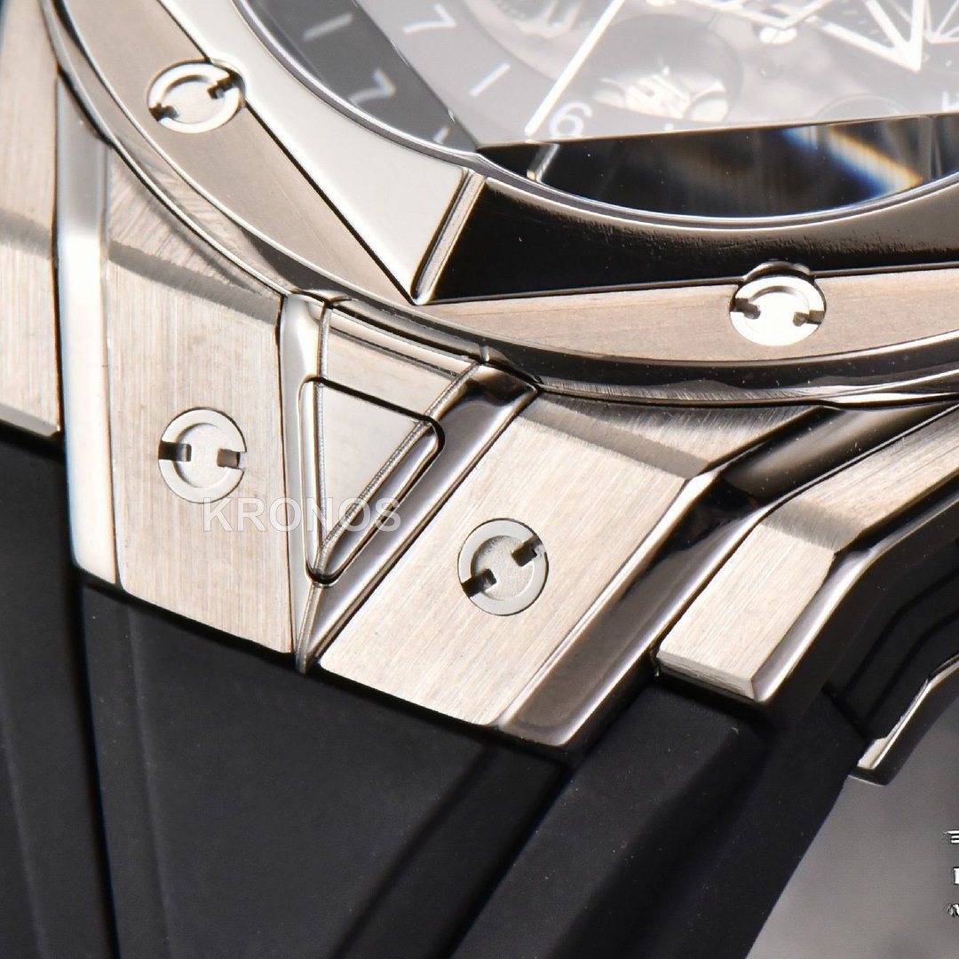 Big Bang Sang Bleu II Chrono 45mm Black Skeleton Dial Black Hub1240 - Authentic Movement