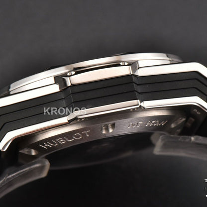 Big Bang Sang Bleu II Chrono 45mm Black Skeleton Dial Black Hub1240 - Authentic Movement