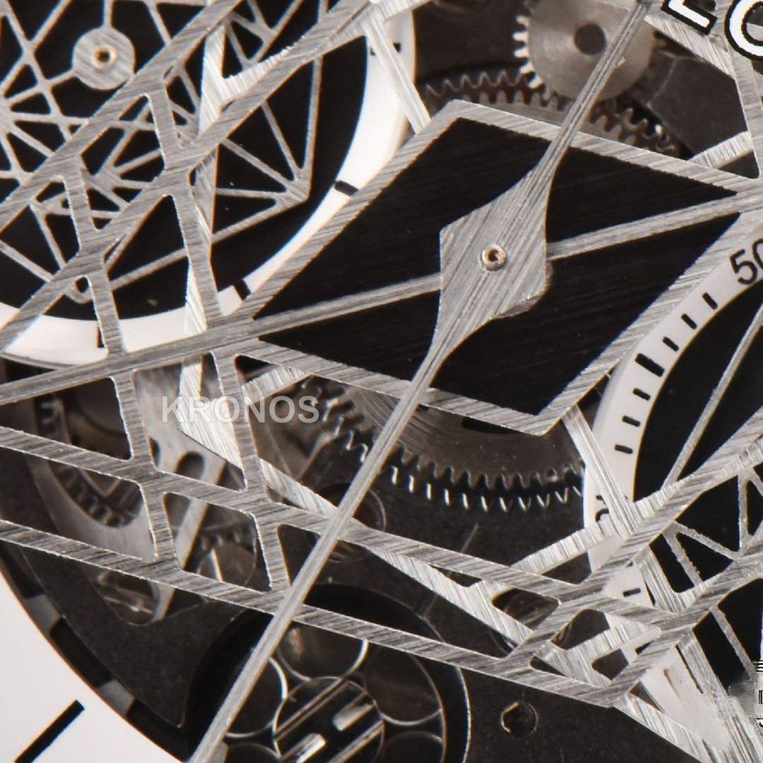 Big Bang Sang Bleu II Chrono 45mm White Skeleton Dial White Hub1240 - Authentic Movement