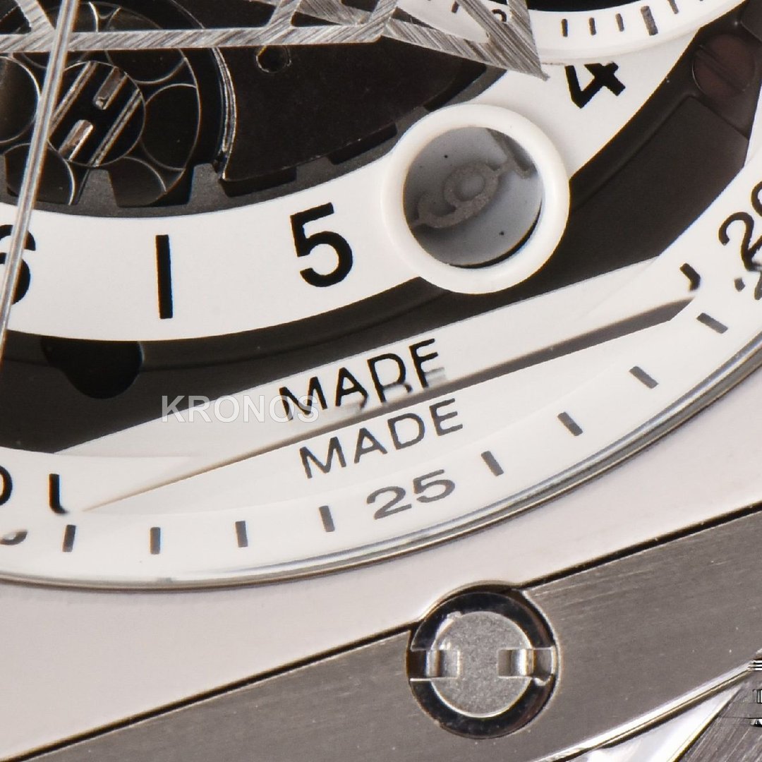 Big Bang Sang Bleu II Chrono 45mm White Skeleton Dial White Hub1240 - Authentic Movement