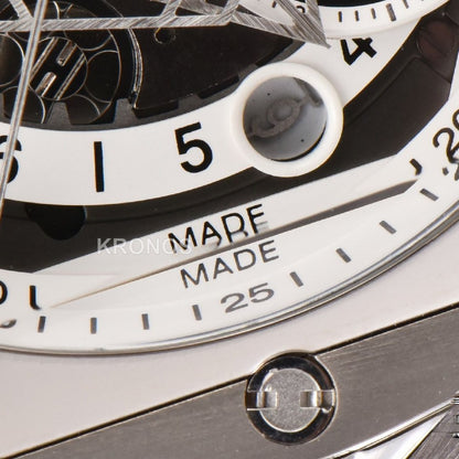 Big Bang Sang Bleu II Chrono 45mm White Skeleton Dial White Hub1240 - Authentic Movement