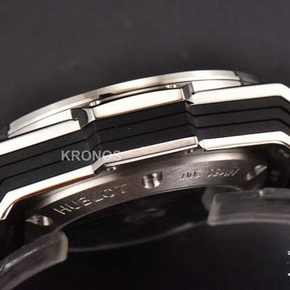 Big Bang Sang Bleu II Chrono 45mm White Skeleton Dial White Hub1240 - Authentic Movement