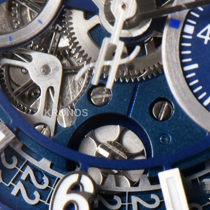 Big Bang Unico 45mm Blue Ceramic Skeleton Dial Black - Authentic Movement