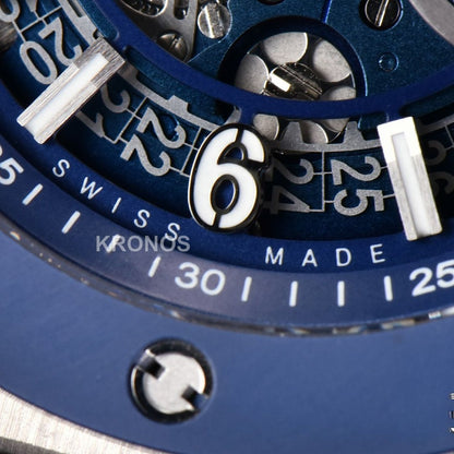 Big Bang Unico 45mm Blue Ceramic Skeleton Dial Black - Authentic Movement