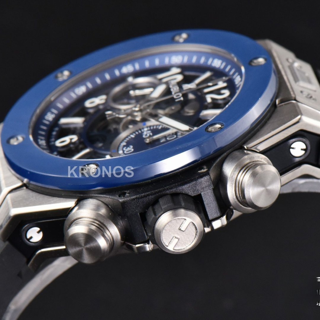 Big Bang Unico 45mm Blue Ceramic Skeleton Dial Black - Authentic Movement
