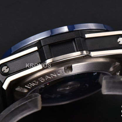 Big Bang Unico 45mm Blue Ceramic Skeleton Dial Black - Authentic Movement
