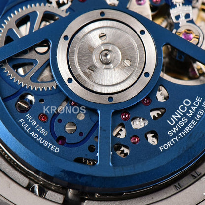 Big Bang Unico 45mm Blue Ceramic Skeleton Dial Black - Authentic Movement