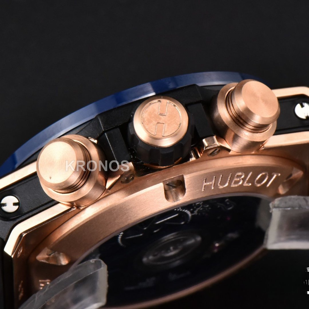 Big Bang Unico 45mm Blue Ceramic Skeleton Dial Black A1280 - Authentic Movement