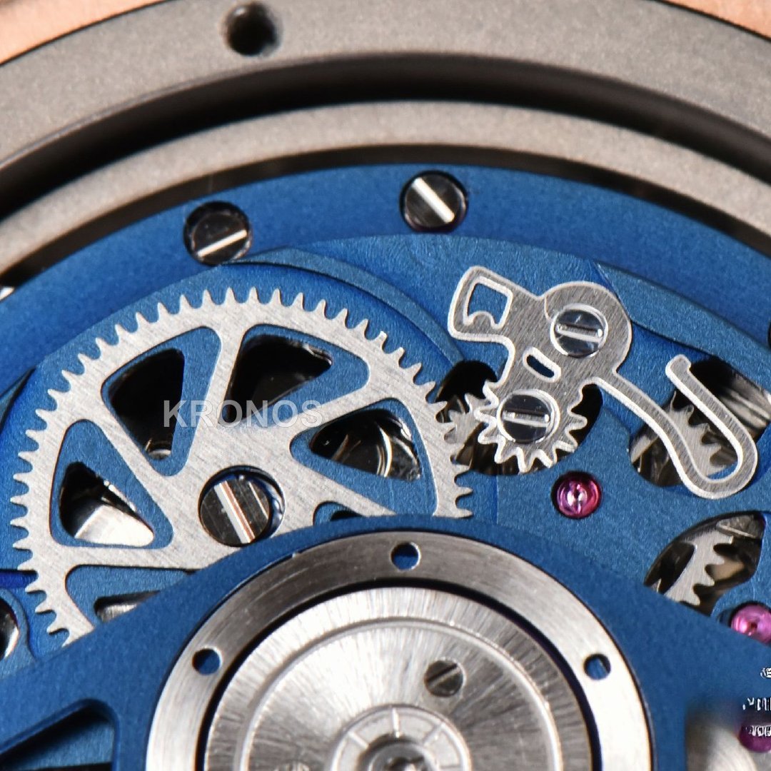 Big Bang Unico 45mm Blue Ceramic Skeleton Dial Black A1280 - Authentic Movement