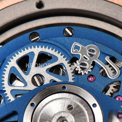 Big Bang Unico 45mm Blue Ceramic Skeleton Dial Black A1280 - Authentic Movement