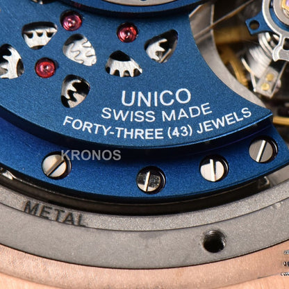 Big Bang Unico 45mm Blue Ceramic Skeleton Dial Black A1280 - Authentic Movement