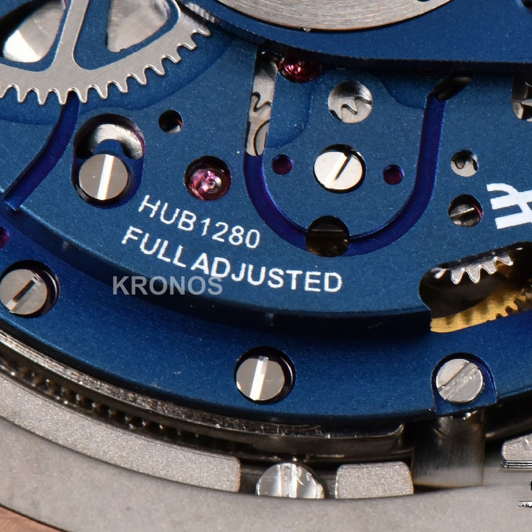 Big Bang Unico 45mm Blue Ceramic Skeleton Dial Black A1280 - Authentic Movement