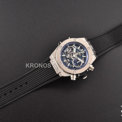 Big Bang Unico 45mm Skeleton Dial Black A1280 - Authentic Movement