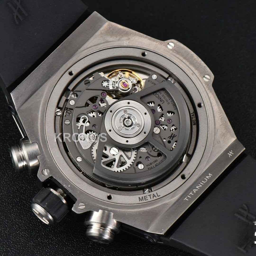 Big Bang Unico 45mm Skeleton Dial Ceramic Black A1280 - Authentic Movement