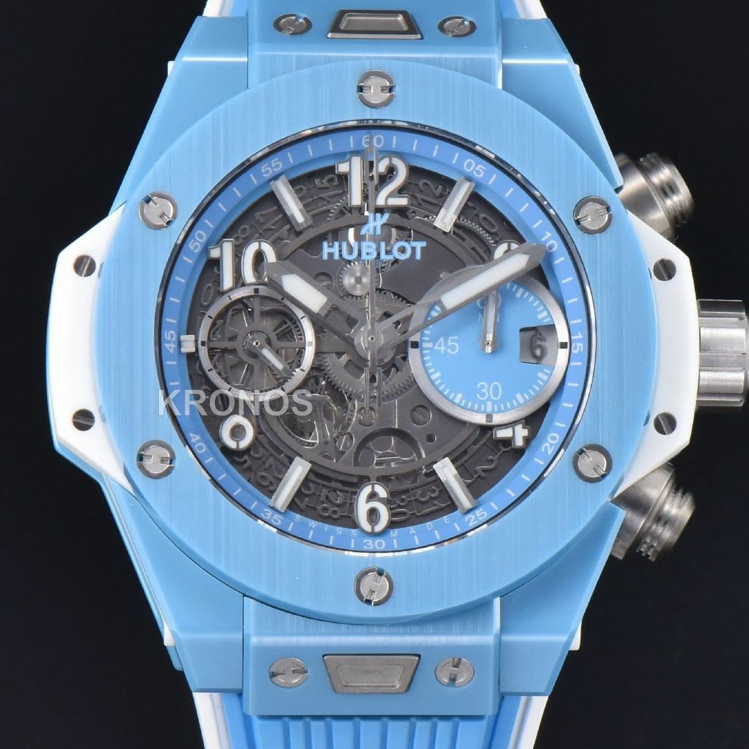Big Bang Unico Blue Magic Ceramic 44mm Skeleton Dial Blue - Authentic Movement