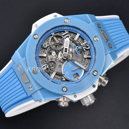 Big Bang Unico Blue Magic Ceramic 44mm Skeleton Dial Blue - Authentic Movement