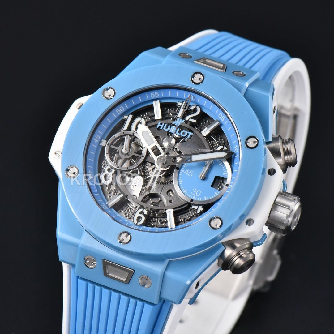 Big Bang Unico Blue Magic Ceramic 44mm Skeleton Dial Blue - Authentic Movement