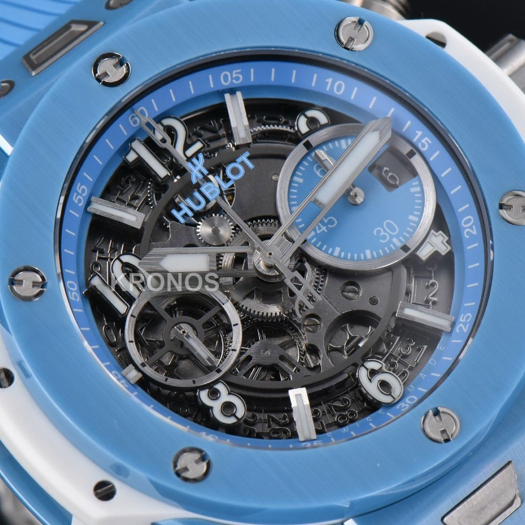 Big Bang Unico Blue Magic Ceramic 44mm Skeleton Dial Blue - Authentic Movement