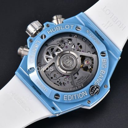 Big Bang Unico Blue Magic Ceramic 44mm Skeleton Dial Blue - Authentic Movement