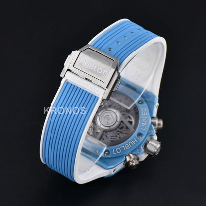 Big Bang Unico Blue Magic Ceramic 44mm Skeleton Dial Blue - Authentic Movement