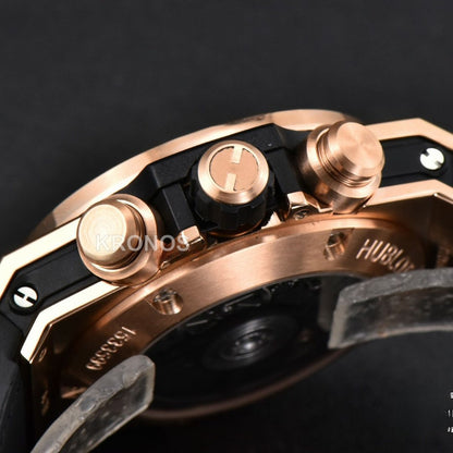 Big Bang Unico Rainbow King Diamond 45mm Skeleton Rainbow Gummy Strap A1280 - Authentic Movement