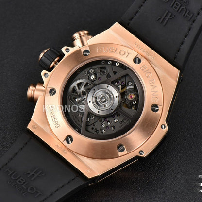 Big Bang Unico Rainbow King Diamond 45mm Skeleton Rainbow Gummy Strap A1280 - Authentic Movement