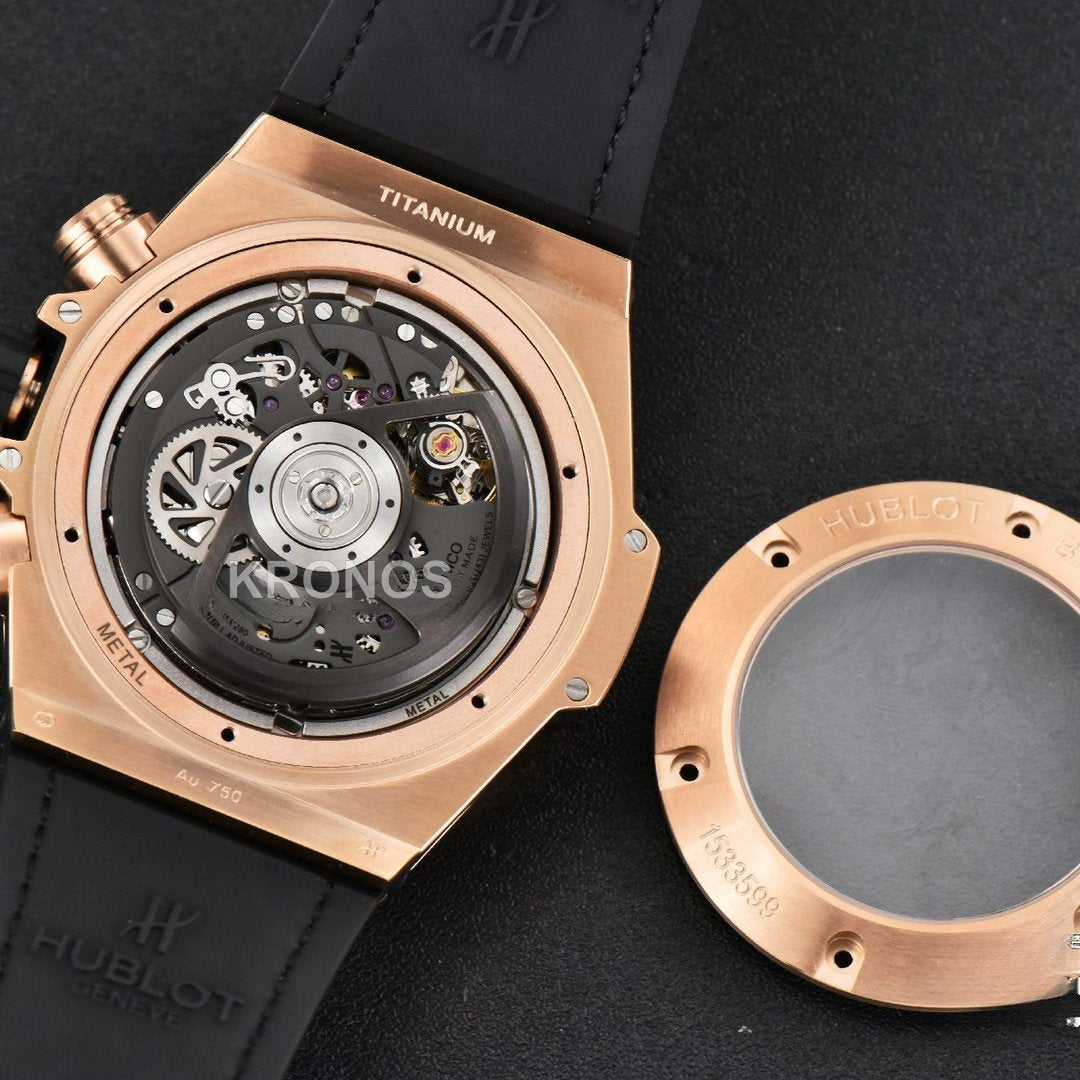 Big Bang Unico Rainbow King Diamond 45mm Skeleton Rainbow Gummy Strap A1280 - Authentic Movement