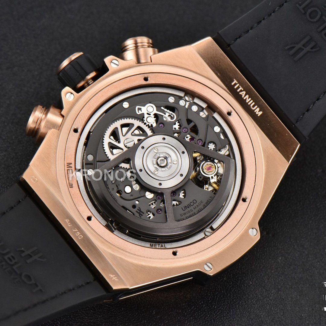 Big Bang Unico Rainbow King Diamond 45mm Skeleton Rainbow Gummy Strap A1280 - Authentic Movement