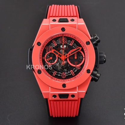 Big Bang Unico Red Magic 44mm Ceramic Skeleton Dial Red - Authentic Movement