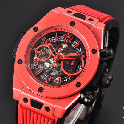 Big Bang Unico Red Magic 44mm Ceramic Skeleton Dial Red - Authentic Movement