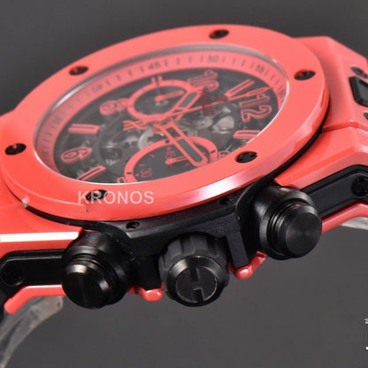 Big Bang Unico Red Magic 44mm Ceramic Skeleton Dial Red - Authentic Movement