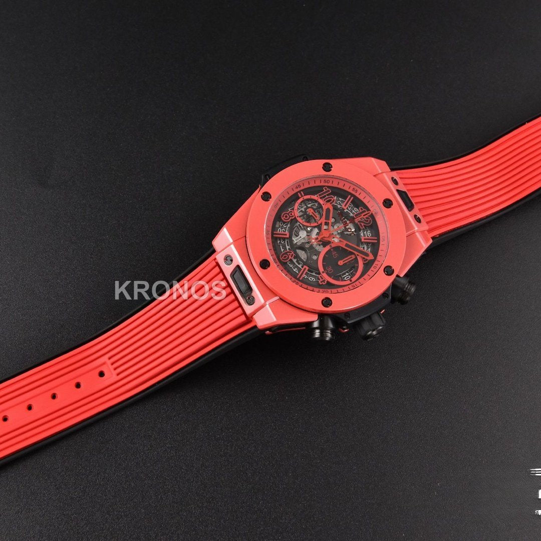 Big Bang Unico Red Magic 44mm Ceramic Skeleton Dial Red - Authentic Movement