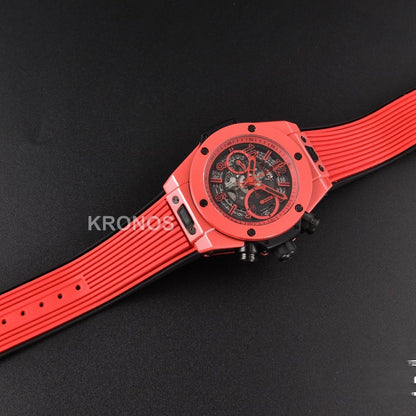 Big Bang Unico Red Magic 44mm Ceramic Skeleton Dial Red - Authentic Movement