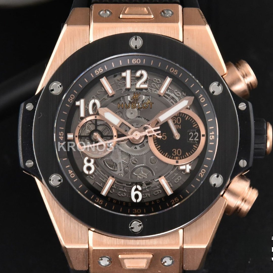 Big Bang Unico 45mm Skeleton Dial Ceramic Black A1280 - Authentic Movement