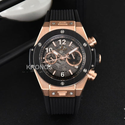 Big Bang Unico 45mm Skeleton Dial Ceramic Black A1280 - Authentic Movement