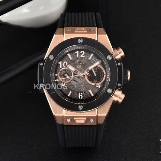Big Bang Unico 45mm Skeleton Dial Ceramic Black A1280 - Authentic Movement