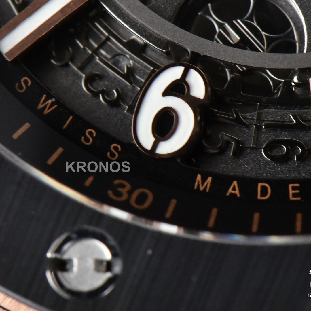 Big Bang Unico 45mm Skeleton Dial Ceramic Black A1280 - Authentic Movement