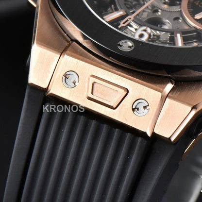 Big Bang Unico 45mm Skeleton Dial Ceramic Black A1280 - Authentic Movement