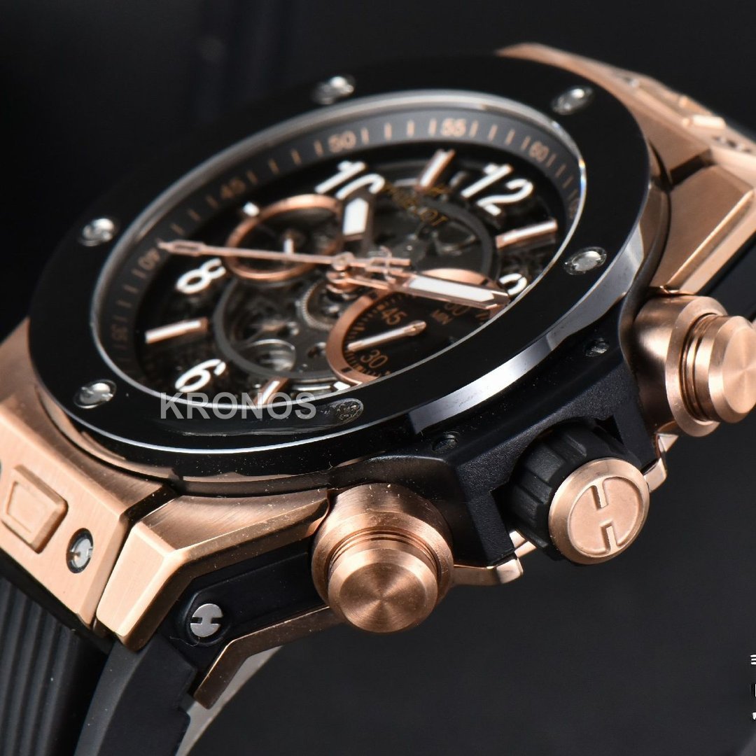 Big Bang Unico 45mm Skeleton Dial Ceramic Black A1280 - Authentic Movement