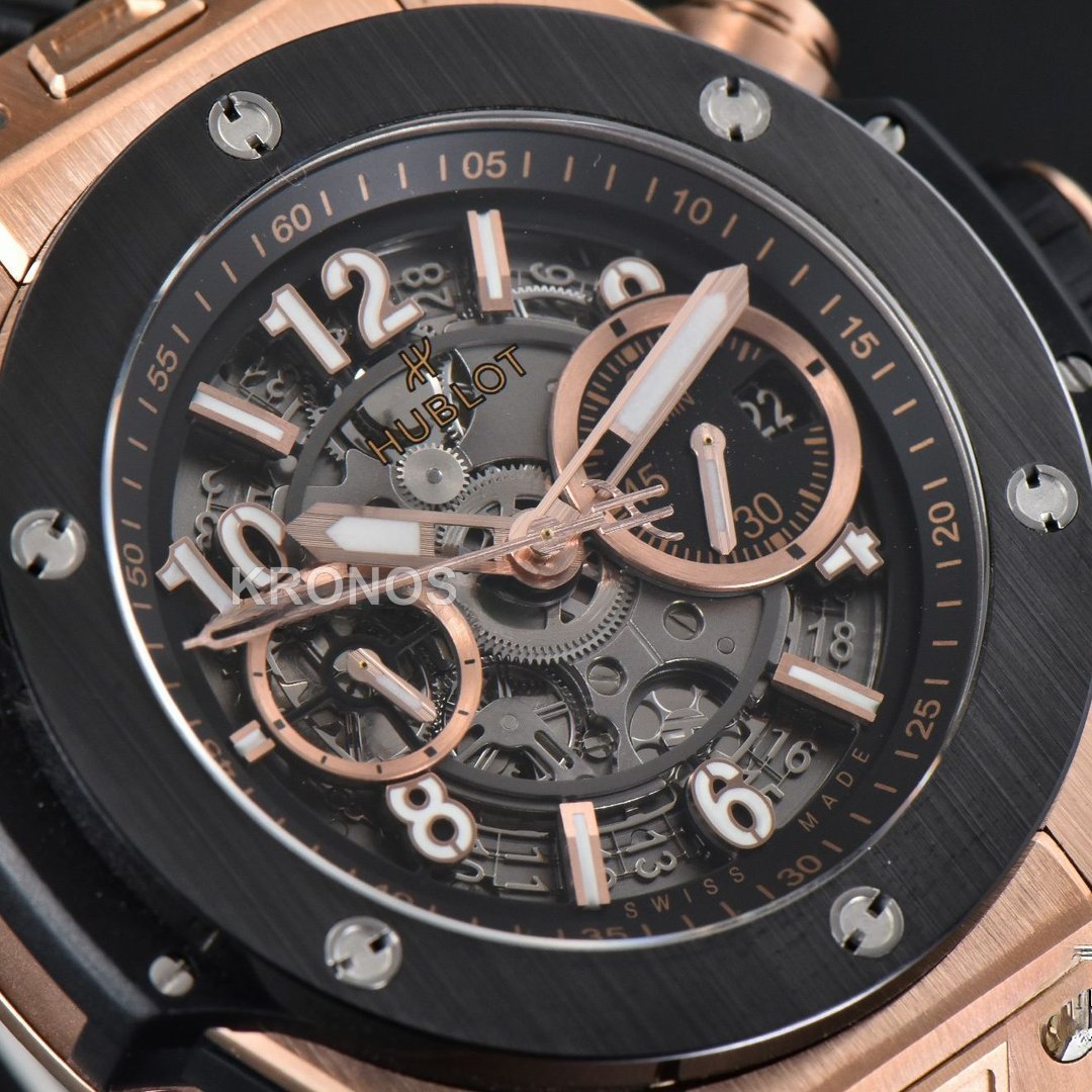 Big Bang Unico 45mm Skeleton Dial Ceramic Black A1280 - Authentic Movement