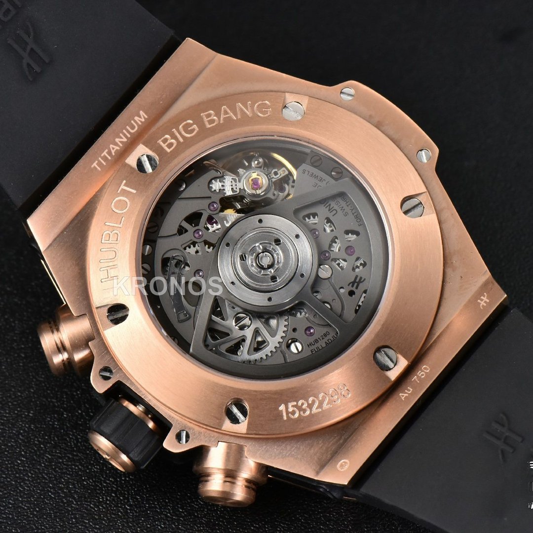Big Bang Unico 45mm Skeleton Dial Ceramic Black A1280 - Authentic Movement