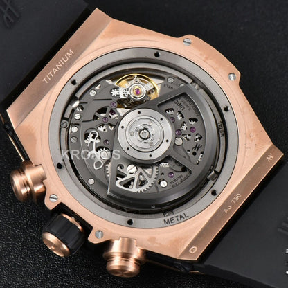 Big Bang Unico 45mm Skeleton Dial Ceramic Black A1280 - Authentic Movement