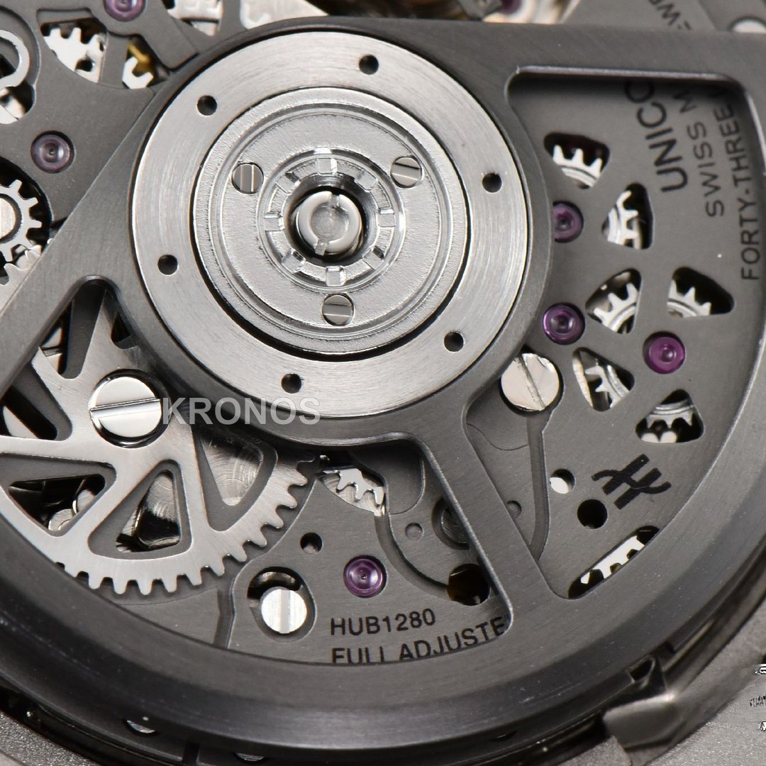 Big Bang Unico 45mm Skeleton Dial Ceramic Black A1280 - Authentic Movement