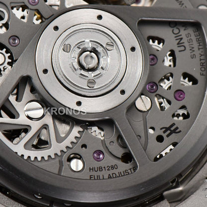 Big Bang Unico 45mm Skeleton Dial Ceramic Black A1280 - Authentic Movement