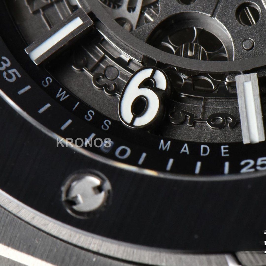 Big Bang Unico 45mm Skeleton Dial Ceramic Black - Authentic Movement