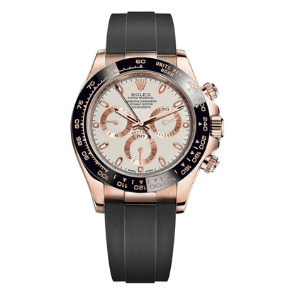 Daytona Everose Gold – White Dial Oysterflex Rolex Type