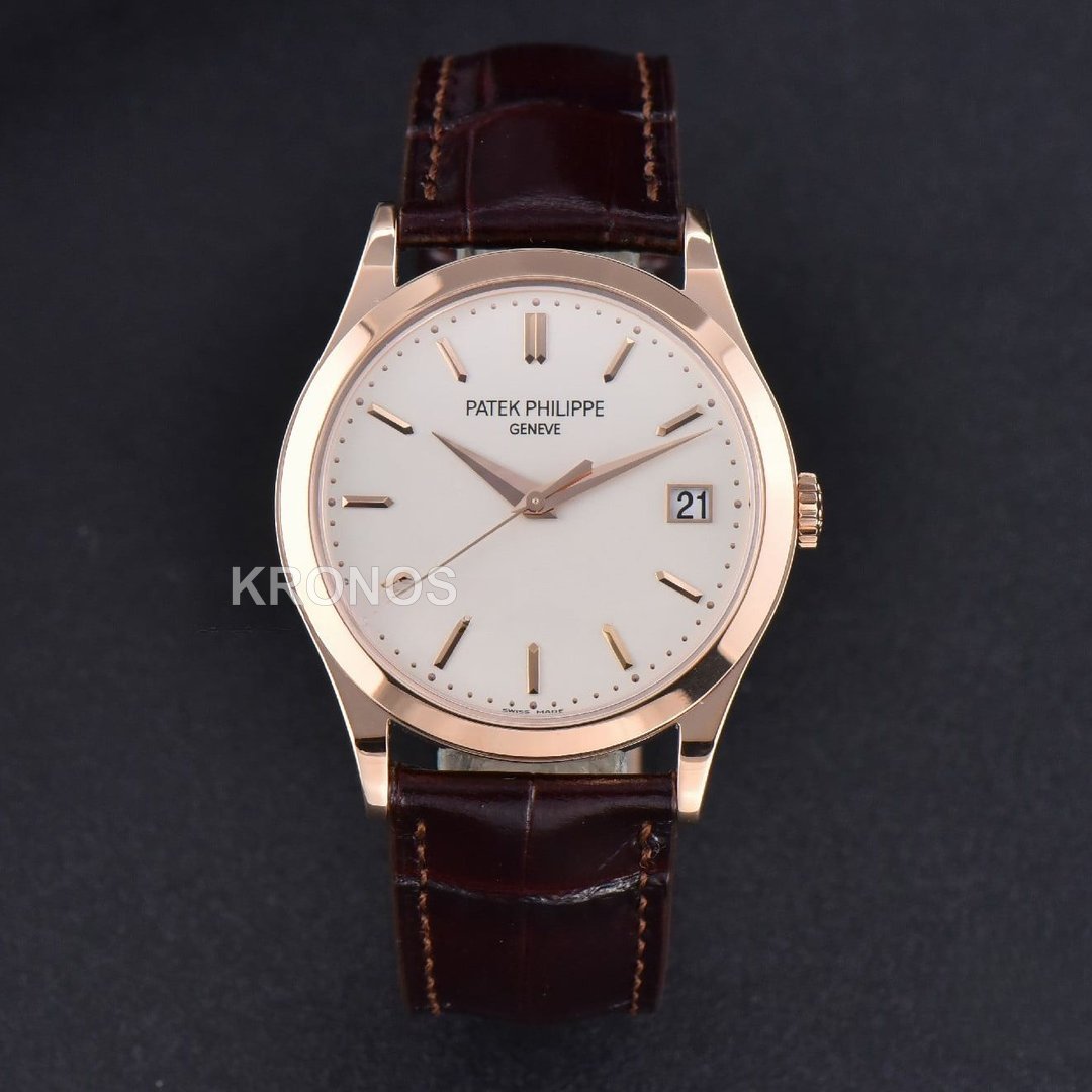 Calatrava 38mm Ivory Dial Brown - Authentic Movement
