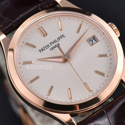 Calatrava 38mm Ivory Dial Brown - Authentic Movement