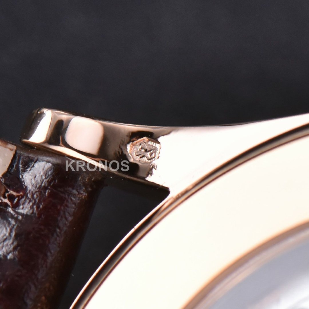 Calatrava 38mm Ivory Dial Brown - Authentic Movement
